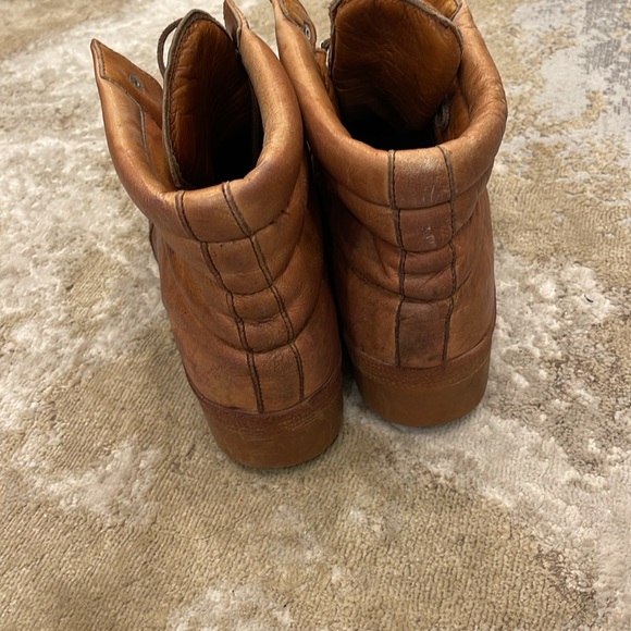 ST MARITZ RALLY Vtg Brown Tan Made In Italy Hiking Mountaineer Boots Mens 11 - Picture 5 of 10